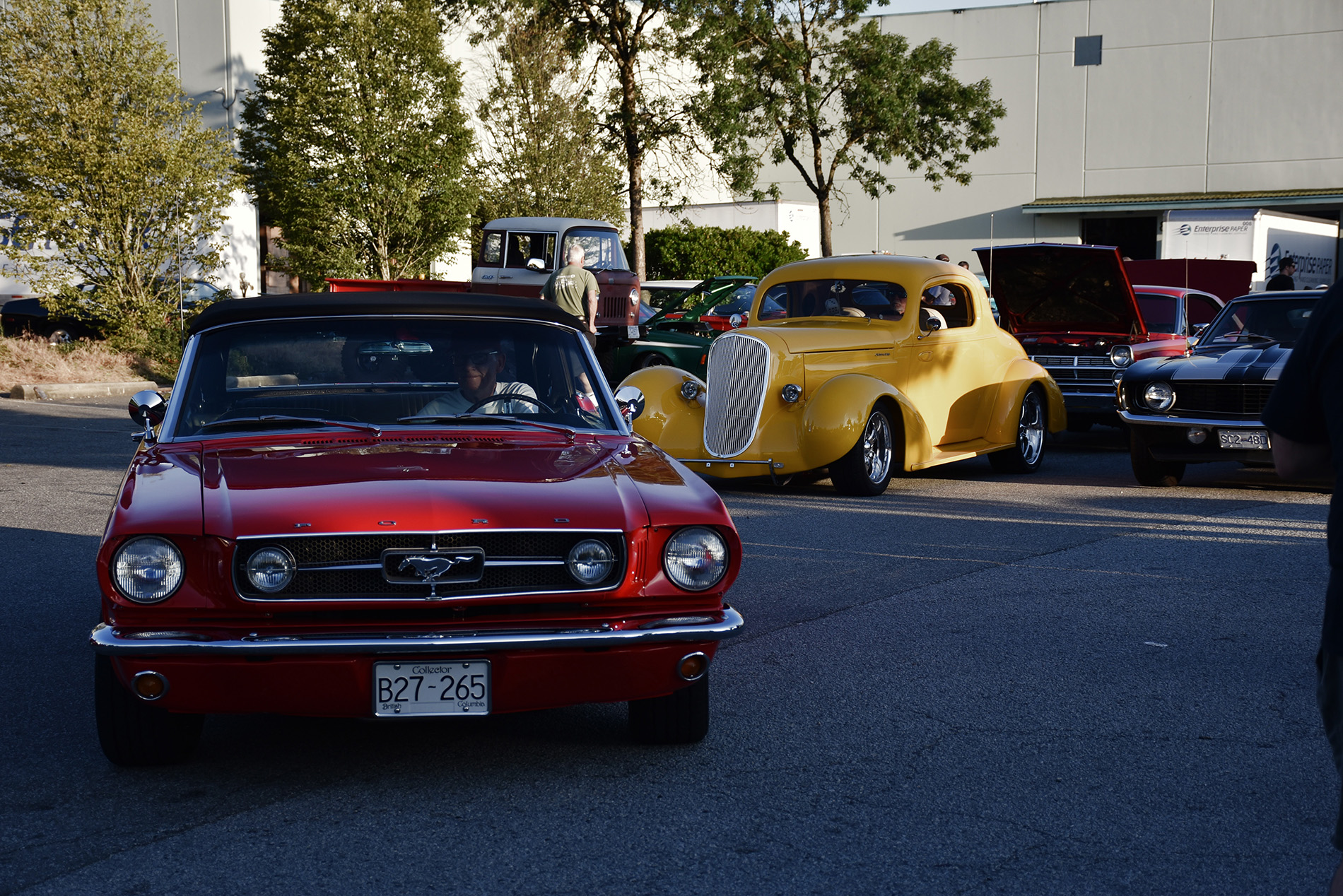 Imogen Pettyfer Vintage cars and coffee in Coquitlam
