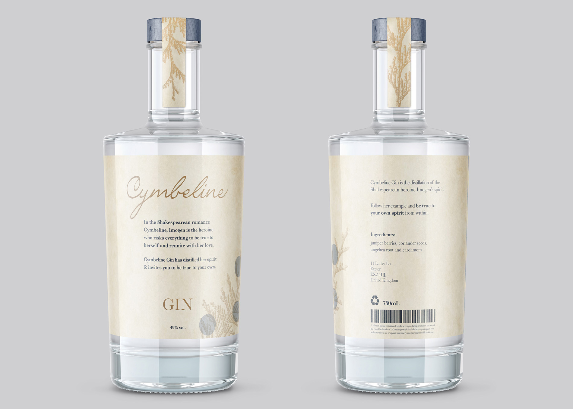 Cymbeline Gin Packaging